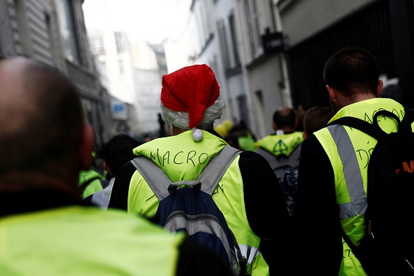 'Gilets jaunes": marche pacifique dans les rues de Paris.  (Photo :  SAMEER AL-DOUMY/AFP/Getty Images)