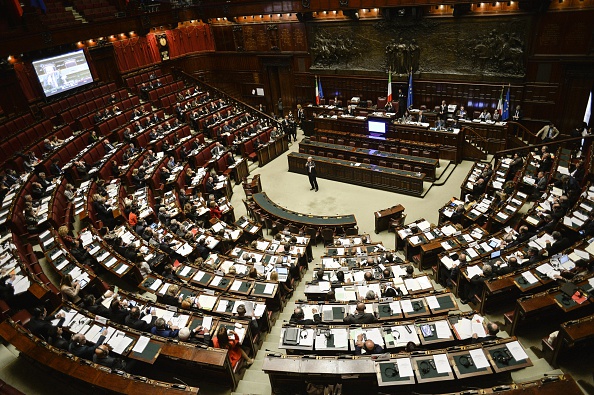 -La Chambre des députés italienne, le 20 avril 2015. ANDREAS SOLARO / AFP / Getty Images.