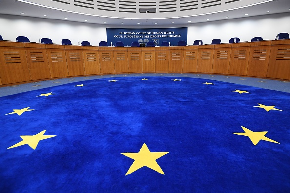 -L’intérieur de la Cour européenne des droits de l'homme (CEDH) à Strasbourg le 24 janvier 2018. Photo FREDERICK FLORIN / AFP / Getty Images.