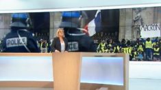 France 3 a-t-elle censuré une pancarte hostile à Emmanuel Macron dans son JT du week-end ?