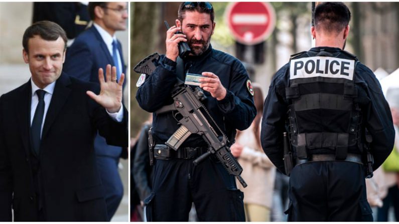 Le 3 décembre, le président de la République a déjeuné avec des CRS dans le 20e arrondissement de Paris. L'occasion pour le chef de l'État de féliciter les policiers pour leur engagement et de leur promettre une récompense. Crédit : ALAIN JOCARD/AFP/Getty Images - PHILIPPE HUGUEN/AFP/Getty Images.