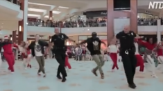 Un Flash mob commence dans un centre commercial jusqu’à ce que la police arrive…