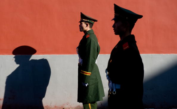 Membres de la police chinoise. (Photo: SAUL LOEB/AFP/Getty Images)