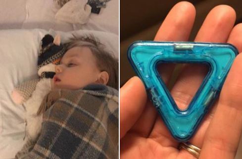 Beck White, 4 ans, a été transporté d'urgence à l'hôpital de Milwaukee, dans le Wisconsin, après avoir avalé des aimants qui se trouvaient dans un jouet magnétique qu'il a ouvert, ce qui a incité sa mère à prévenir d'autres parents le 27 décembre 2018. (Jennifer White/Facebook) 