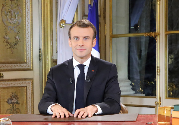 Le président français Emmanuel Macron le 10 décembre 2018, au Palais de l'Elysée, à Paris.  (Photo : LUDOVIC MARIN/AFP/Getty Images)