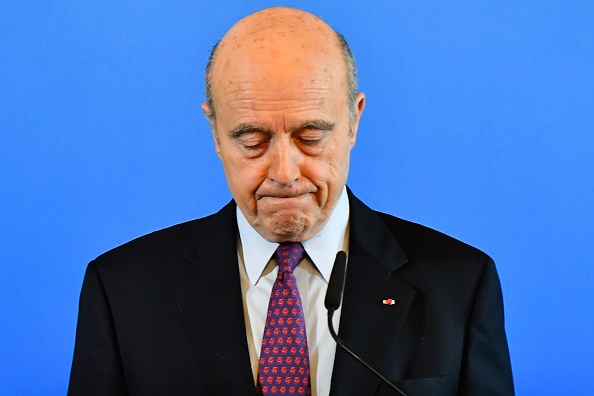 Le maire sortant de Bordeaux Alain Juppé,  le 14 février 2019, annonce la fin de son mandat de maire et sa nomination au Conseil Constitutionnel de France. (Photo :  GEORGES GOBET/AFP/Getty Images)