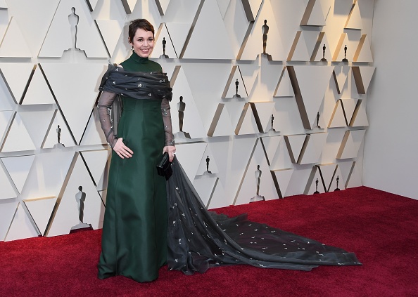 -Olivia Colman, nominée pour la meilleure actrice dans la catégorie "Meilleure", arrive pour la 91ème cérémonie des Oscars au Dolby Théâtre à Hollywood, Californie, le 24 février 2019. Photo de Mark RALSTON / AFP / Getty Images.