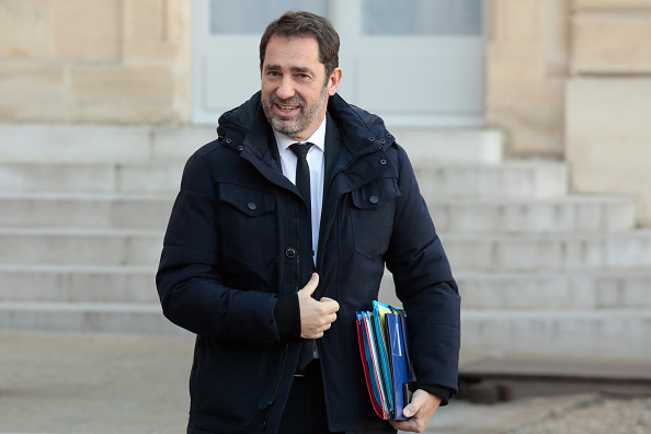 Christophe Castaner photographié à la sortie d’une réunion à l’Élysée le 13 février. Crédit : LUDOVIC MARIN/AFP/Getty Images.