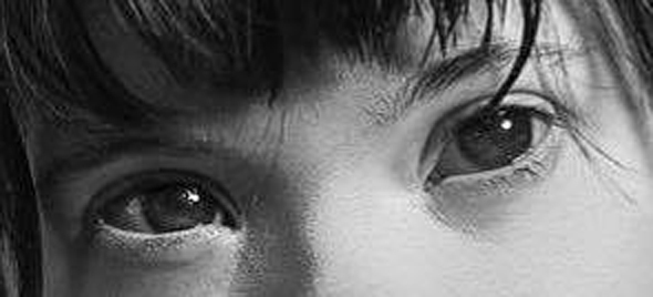 Les beaux yeux de Romane, dont la vision se détériore - Crédit : gracieuseté de Carol Berthonneau