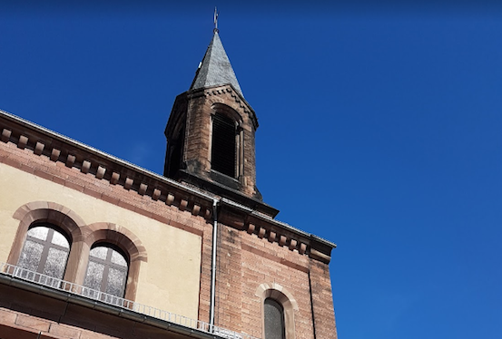Strasbourg : nouvel acte de vandalisme dans  l’église Saint-Louis de la Robertsau. (Photo d'illustration : Googlemap