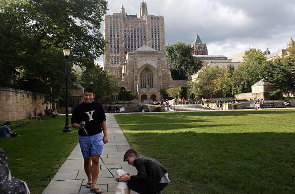 -Campus de l’université de Yale. Photo de Yana Paskova / Getty Images.