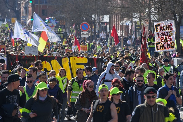 "Gilets jaunes" Acte 15 : Manifestation à Toulouse le 23 février 2019. (Photo : PASCAL GUYOT/AFP/Getty Images)