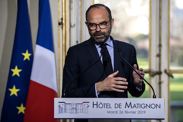 Le Premier ministre Edouard Philippe à l'hôtel Matignon, à Paris,  février 2019. (Photo : CHRISTOPHE ARCHAMBAULT/AFP/Getty Images)