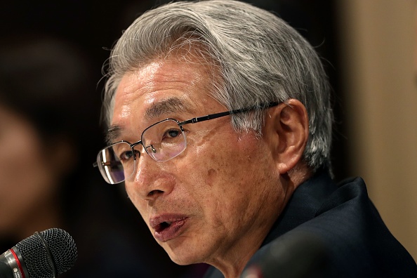 -Junichiro Hironaka, avocat de l'ancien chef de Nissan, Carlos Ghosn, prend la parole lors d'une conférence de presse au Club des correspondants étrangers du Japon à Tokyo le 4 mars 2019. Photo de Behrouz MEHRI / AFP / Getty Images.