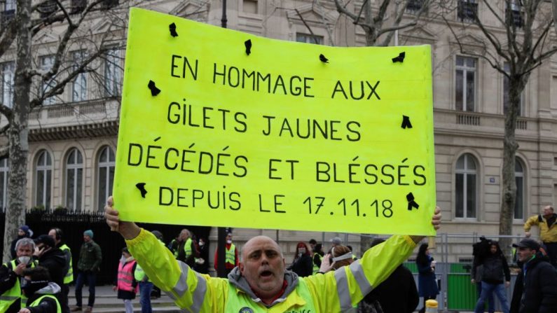 Certains groupes de "gilets jaunes" ont déjà appelé dimanche à un acte 19 du mouvement social. (GEOFFROY VAN DER HASSELT/AFP/Getty Images)