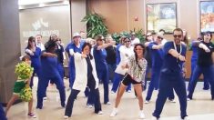 Le personnel hospitalier surprend une fillette de 12 ans avec une danse collective sur «Nae Nae Nae» le dernier jour de son traitement