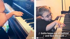 Ce garçon malvoyant de 6 ans a appris seul à jouer du piano : essayez de deviner ce qu’il joue