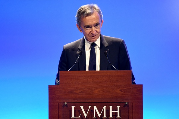 Bernard Arnault, président-directeur général du groupe français de luxe LVMH à Paris, le 29 janvier 2019.     (Photo : ERIC PIERMONT/AFP/Getty Images)
