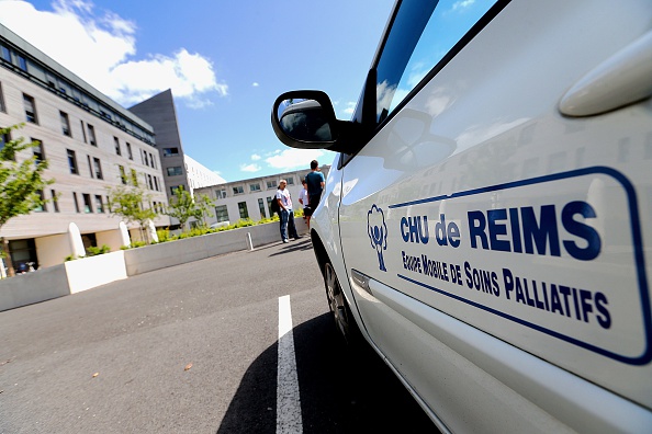 L'hôpital Sébastopol de Reims le 27 juin 2015 où Vincent Lambert, laissé tétraplégique dans un état végétatif suite à un accident de la route en 2008, est hospitalisé.      (Photo : FRANCOIS NASCIMBENI/AFP/Getty Images)