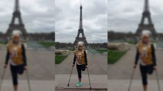 Amputée, elle grimpe les 1665 marches de la tour Eiffel sur une jambe en 52 minutes