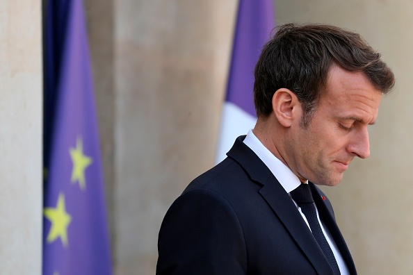 Le président  Emmanuel Macron. (Photo :  LUDOVIC MARIN/AFP/Getty Images)