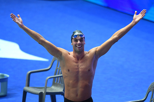 -L'Italien Gregorio Paltrinieri a remporté la finale du 800m nage libre masculine lors de la quatrième journée des championnats du monde FINA de Gwangju 2019 au Centre international de natation de Nambu, le 24 juillet 2019, en Corée du Sud. Photo par Quinn Rooney / Getty Images.