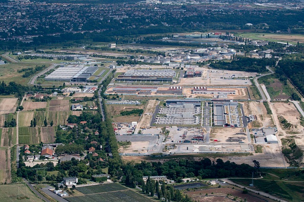 L'usine de traitement de l’eau, à Achères, près de Saint-Germain-en-Laye (THOMAS SAMSON/AFP/Getty Images)