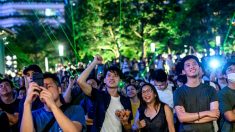 Un « spectacle laser », pour manifester différemment à Hong Kong