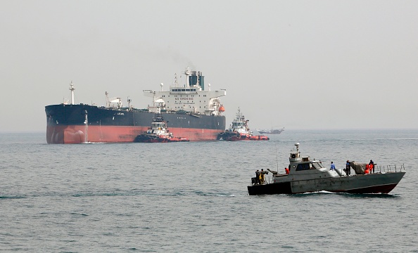 -Illustration- Un nouveau pétrolier a été saisi dans le Golfe par l’Iran qui n'a pas précisé la nationalité ni du pétrolier ni de l'équipage. Photo ATTA KENARE / AFP / Getty Images.