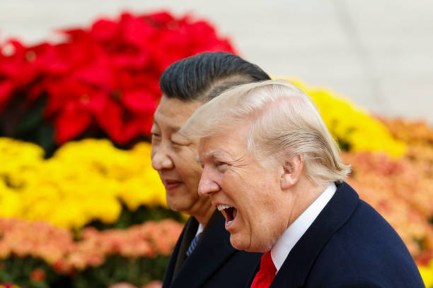 Donald Trump a répété qu'il voulait "un bon accord". Pékin n'a pas confirmé être prêt à faire des concessions sur des pratiques commerciales qui ont contribué au miracle économique chinois.   (Photo : Thomas Peter-Pool/Getty Images)