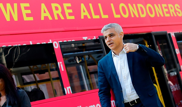 Le maire de Londres, le travailliste anti-Brexit Sadiq Khan. (Photo : TOLGA AKMEN/AFP/Getty Images)