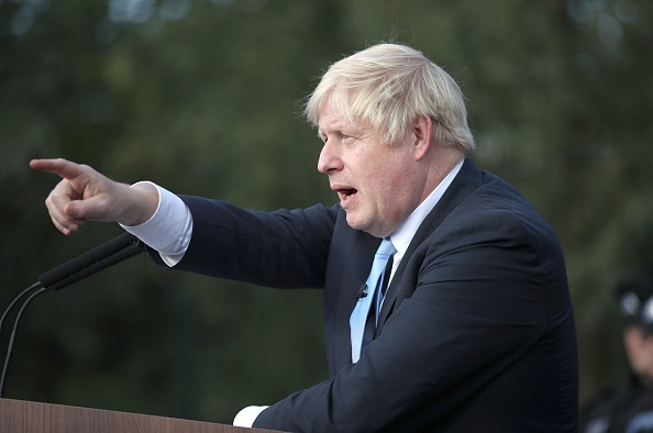 Le Premier ministre britannique Boris Johnson répond à une question lors d'une visite à la police dans le West Yorkshire, dans le nord de l'Angleterre, le 5 septembre 2019,(Photo : DANNY LAWSON/AFP/Getty Images)