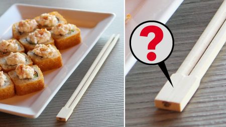 À quoi sert le bloc en bois à l’extrémité de vos baguettes chinoises jetables?