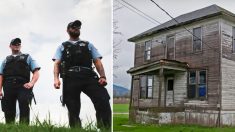 Une patrouille de police entend des pleurs venant d’une maison abandonnée et y découvre quelque chose de stupéfiant