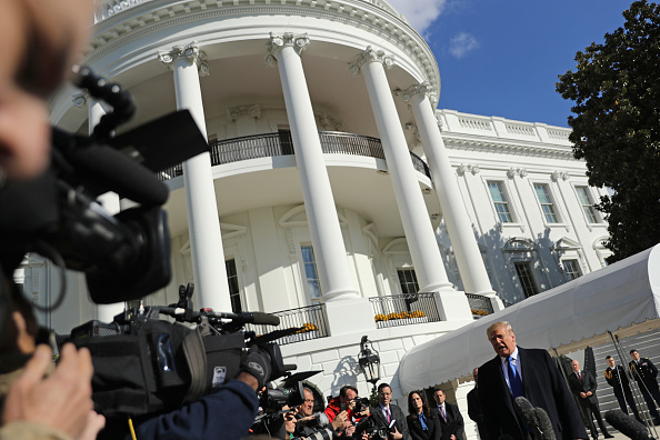 Le président américain Donald Trump s’adresse aux journalistes à la Maison-Blanche le 8 novembre 2019 à Washington, DC.(Photo : Chip Somodevilla/Getty Images)