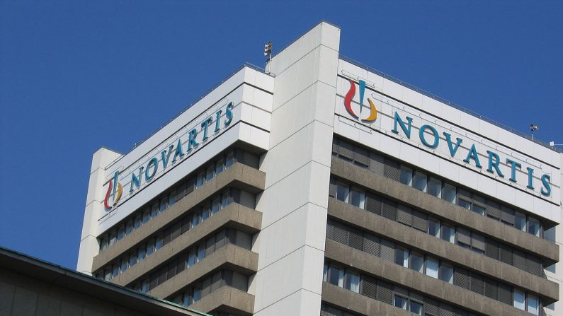 Le géant pharmaceutique suisse Novartis (Wikimedia/Andrew via Flickr/CC2.0)