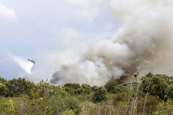 Près d'un millier d'hectares de forêt et de maquis sont partis en fumée en Corse.  (Photo : PASCAL POCHARD-CASABIANCA/AFP via Getty Images)