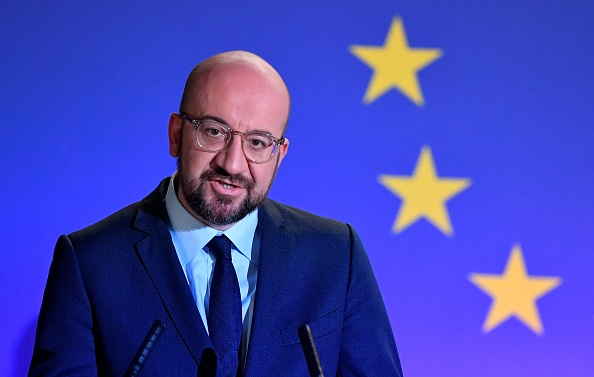 Le président du Conseil européen, Charles Michel, le 31 janvier 2020 au Parlement européen à Bruxelles. (Photo : JOHN THYS/AFP via Getty Images)