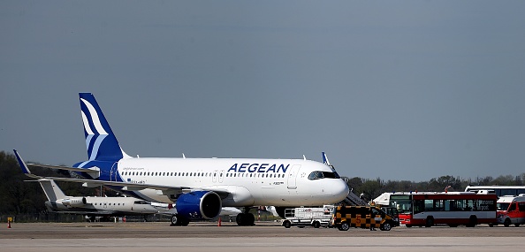 La compagnie grecque Aegean a programmé des vols à partir de fin mai pour Munich, Zurich, Francfort, Genève et Bruxelles. (Photo : RONNY HARTMANN/AFP via Getty Images)