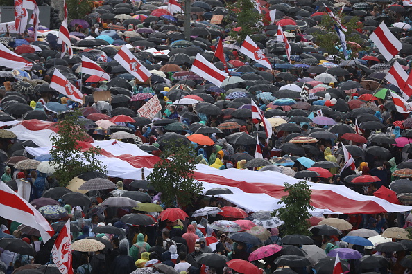 -Nouvelle manifestation au Bélarus. Photo par - / TUT.BY / AFP via Getty Images.