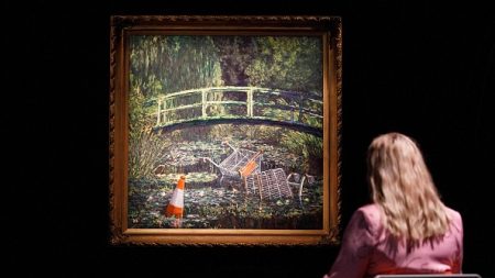 Le tableau de Banksy parodiant les Nymphéas de Monet adjugé à 7,6 millions de livres