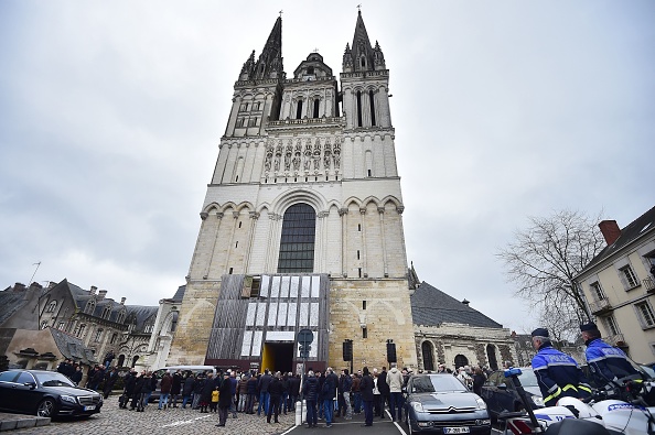 Cathédrale Saint-Maurice d'Angers, dans l'ouest de la France, en mars 2017 (JEAN-SEBASTIEN EVRARD/AFP via Getty Images)