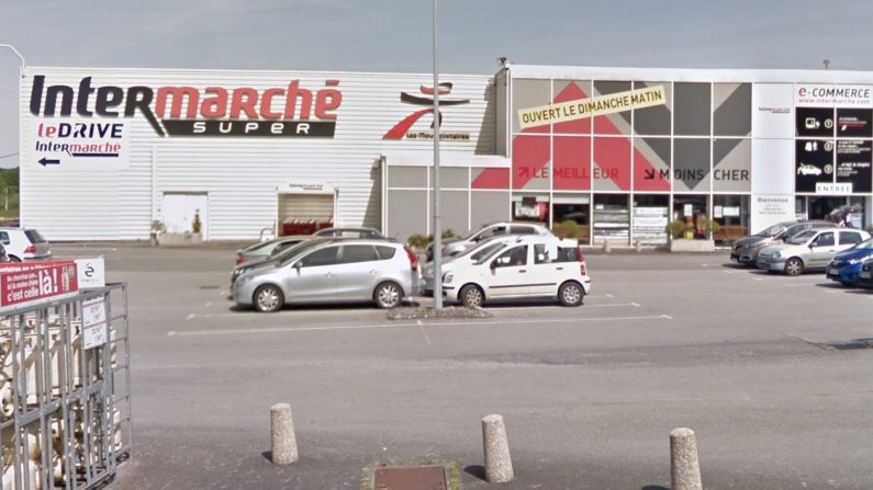 Le directeur de l'enseigne Intermaché de Saint-Jean-de-Brévelay a décidé de faire un geste envers les petits commerçants de la commune. Crédit : Google Maps. 