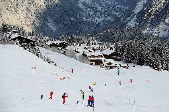 La station de ski de Courchevel 1850 en Savoie. (Photo : JEAN-PIERRE CLATOT/AFP via Getty Images)