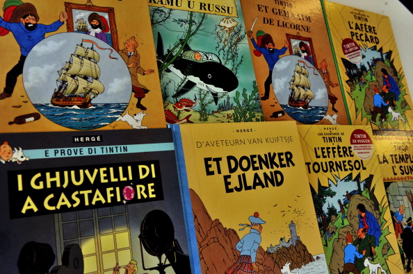 Album de Tintin (Photo by GEORGES GOBET/AFP via Getty Images)