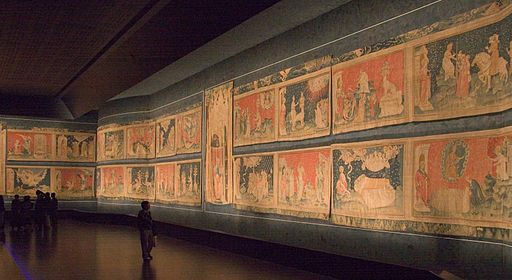 Vue de la tenture de l'Apocalypse, exposée au château d'Angers. © Wikimedia Commons - Kimon Berlin