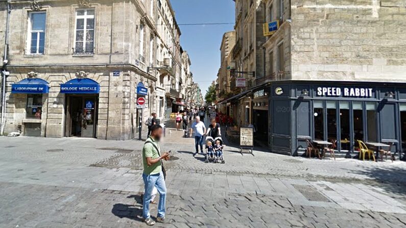 Rue Sainte-Catherine, Place de la Victoire, Bordeaux (Google Maps)