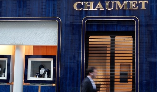 La bijouterie Chaumet  dans le 7e arrondissement à Paris. (Photo : GEOFFROY VAN DER HASSELT/AFP via Getty Images)