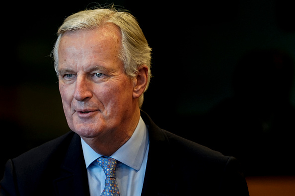 Michel Barnier (LR)candidat à la présidentielle. (Photo : KENZO TRIBOUILLARD/AFP via Getty Images)