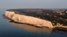 Seine-Maritime : un éboulement de falaise impressionnant à Cauville-sur-Mer